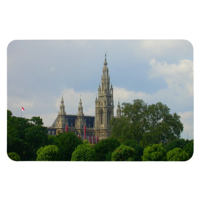 Rathaus, Vienna Austria Magnet (Horizontal)