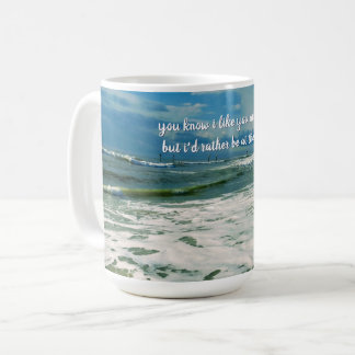 Rather Be At The Beach | Custom Text Coffee Mug