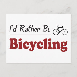 Rather Be Bicycling Postcard