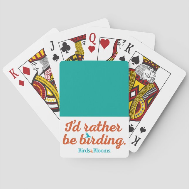 Rather be Birding Playing Cards (Back)