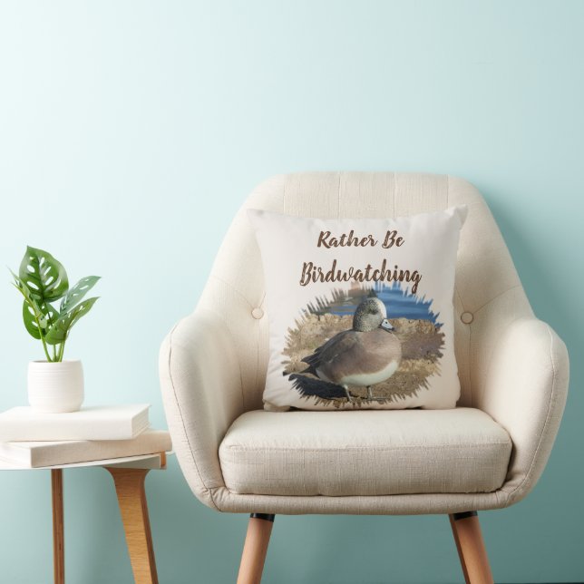 Rather Be Birdwatching Wild Bird Hobby Female Duck Cushion (Chair)