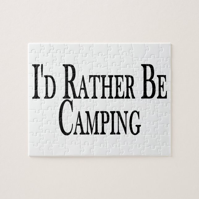 Rather Be Camping Jigsaw Puzzle (Horizontal)