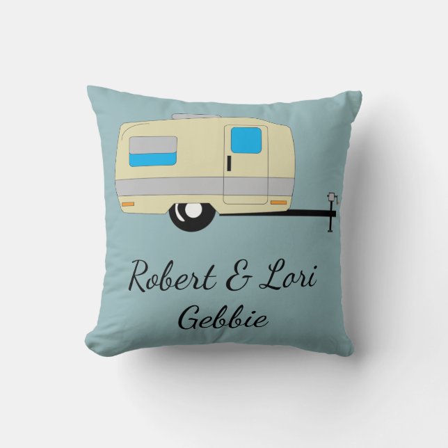 Rather Be Camping Name Cushion (Front)