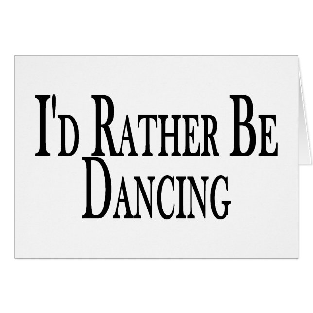 Rather Be Dancing (Front Horizontal)