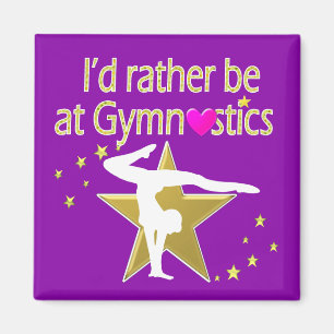 RATHER BE DOING GYMNASTICS MAGNET