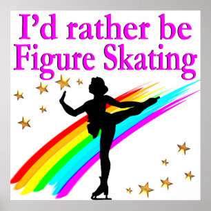 RATHER BE FIGURE SKATING POSTER