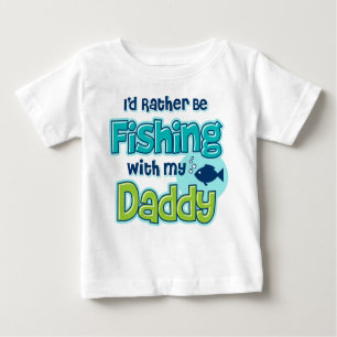 Rather Be Fishing Dad Baby T-Shirt