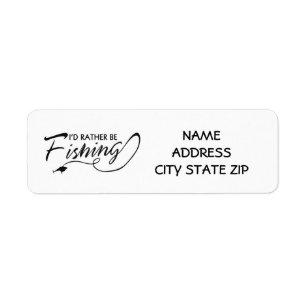 **RATHER BE FISHING** RETURN ADDRESS LABEL