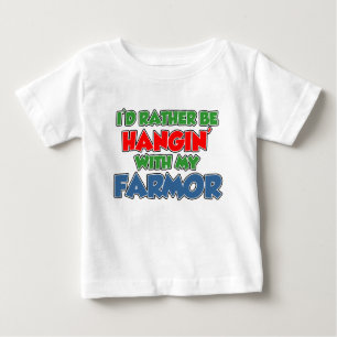 Rather Be Hanging With Farmor Baby T-Shirt