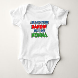 Rather Be Hanging With Nonna Baby Bodysuit