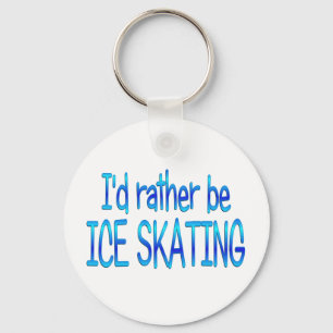 Rather be Ice Skating Key Ring