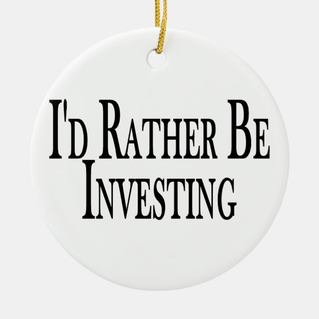 Rather Be Investing Ceramic Tree Decoration (Front)