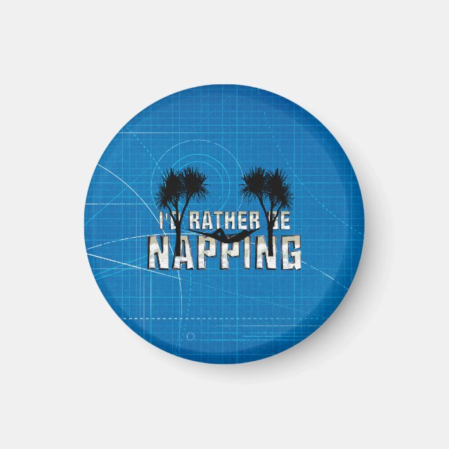 Rather Be Napping Magnet (Front)