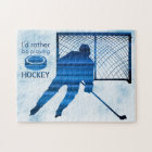 Rather be playing - blue hockey player