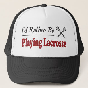 Rather Be Playing Lacrosse Trucker Hat