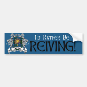 Rather Be Reiving - Kerr Hunting Tartan Bumper Sticker