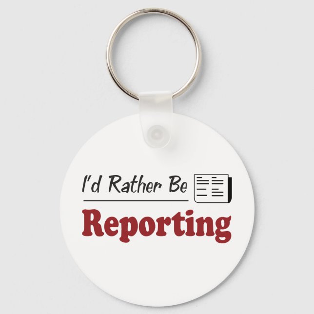 Rather Be Reporting Key Ring (Front)