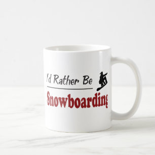 Rather Be Snowboarding Coffee Mug