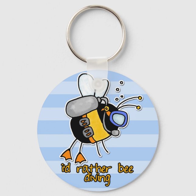 rather bee diving key ring (Front)