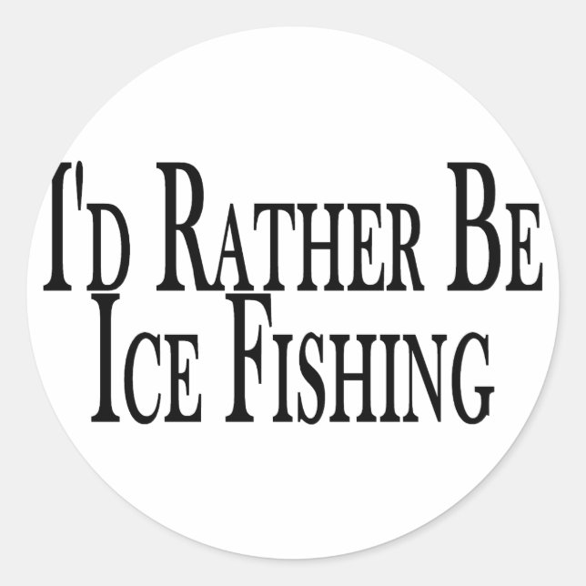 Rather Ice Fish Classic Round Sticker (Front)