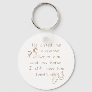 Rather Keep The Horse Key Ring
