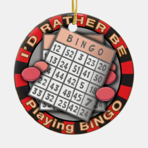 Rather Play Bingo Ornament