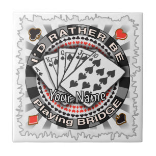 Rather Play Bridge Ceramic Tile