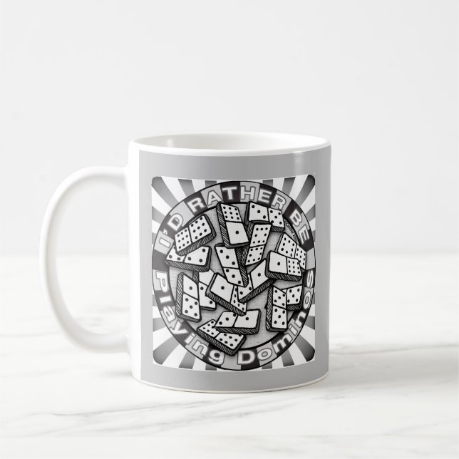 Rather Play Dominoes Coffee Mug (Left)