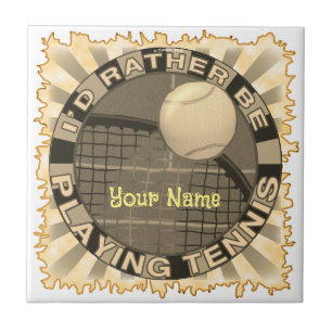 Rather Play Tennis Ceramic Tile