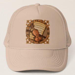 Rather Play Violin Trucker Hat