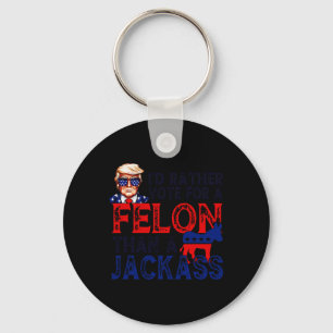 Rather Vote For A Felon Than A Jack Trump Convicti Key Ring