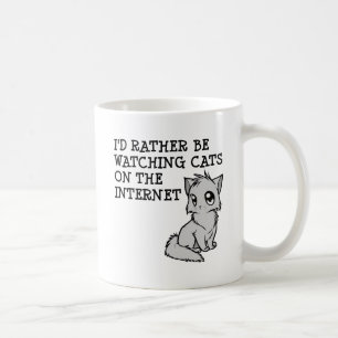 Rather Watch Cats Funny Mug