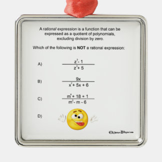 Rational Expression Metal Ornament