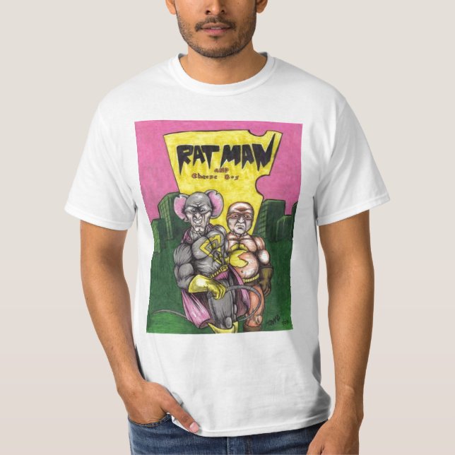 ratman and cheese boy T-Shirt (Front)