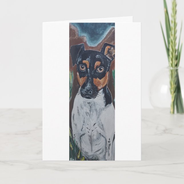 Ratonero in Canyon Painting by Alfred Fox Card (Front)