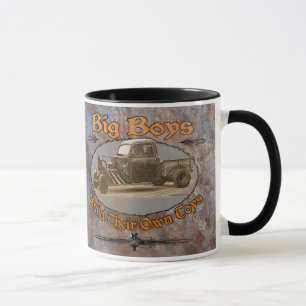 Ratrod Truck Rusty Metal Mug
