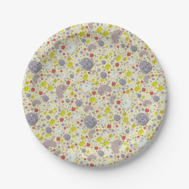 Rats and Mice in Yellow Paper Plate (Front)