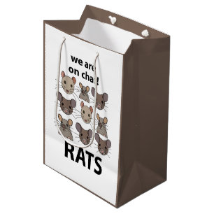 Rats Animal We Are On Chat Funny Rats Medium Gift Bag