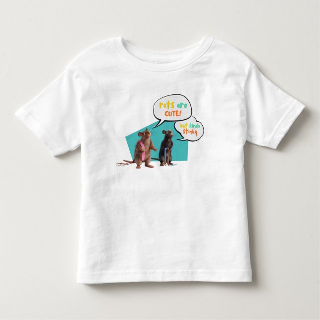 Rats Are Cute But Kinda Stinky Toddler T-Shirt (Front)