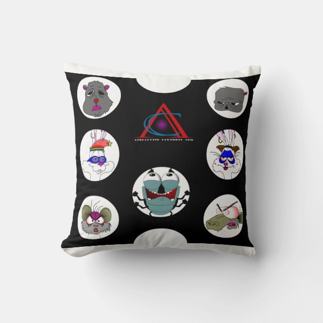 Rats & Friends Pillow (Front)