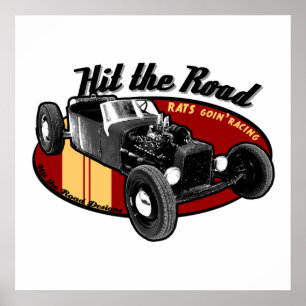 Rats goin'racing poster