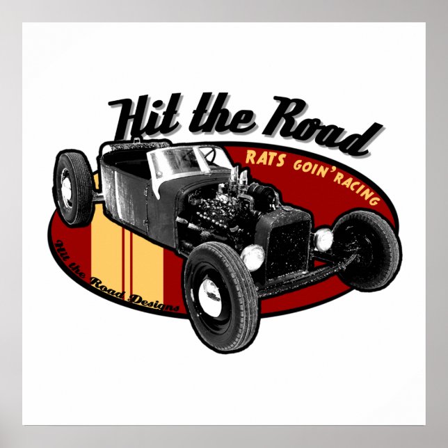 Rats goin'racing poster (Front)