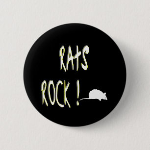 Rats Rock! Button