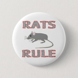 RATS RULE 6 CM ROUND BADGE