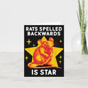 Rats Spelled Backwards Is Star Funny Rat Meme Card