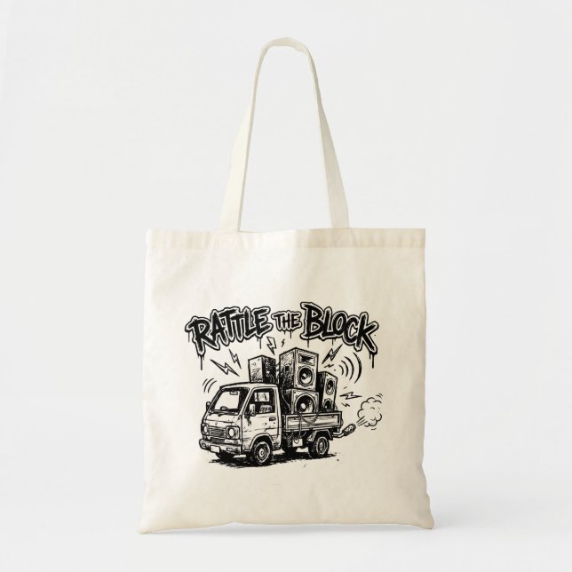 Rattle The Block Tote Bag (Front)