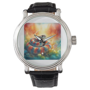 Rattlesnake 300924AREF117 - Watercolor Watch