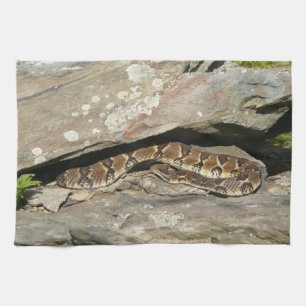 Rattlesnake at Shenandoah National Park Tea Towel