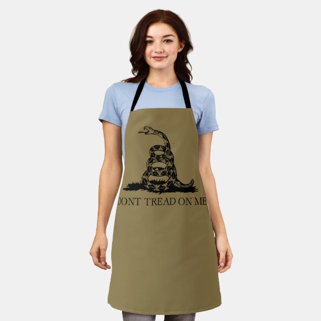 Rattlesnake Gadsden Flag: Fight, Resistance Apron (Worn)