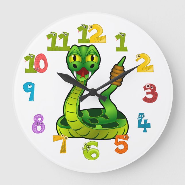 Rattlesnake Large Clock (Front)